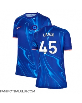 Chelsea Romeo Lavia #45 Tricou Fotbal Replică 2024-25 Femei Acasa